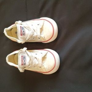 Boys White Converse